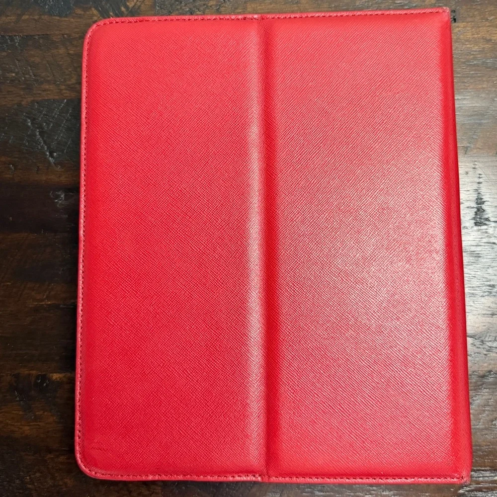 Tory Burch iPad Case Red Saffiano Leather